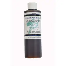 Herbal extract bottle on white background