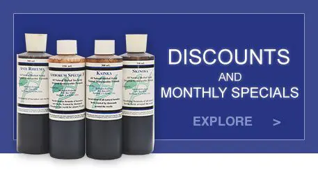Monthly specials promotion with bottles